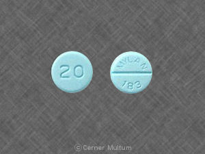 Inderal 20 mg tablets